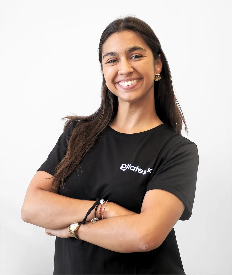 Ignacia, atenció al client a Pilates10 Mercadal Girona